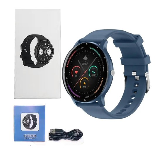 Smartwatch ZL02 Pro 1,39" (Versão para Chamada) Azul